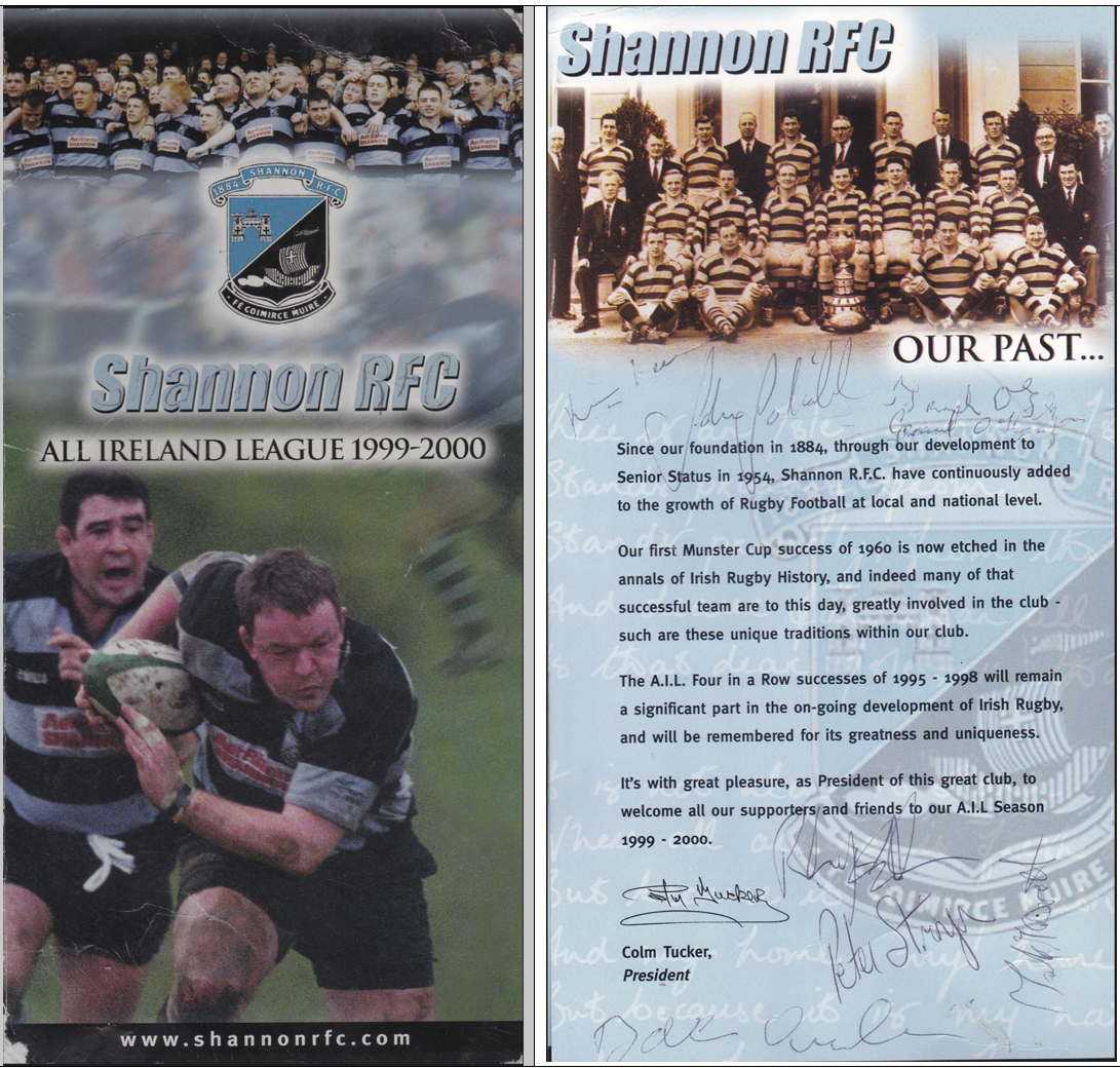 Brochure from 1999-2000 season. Spot some autographs!